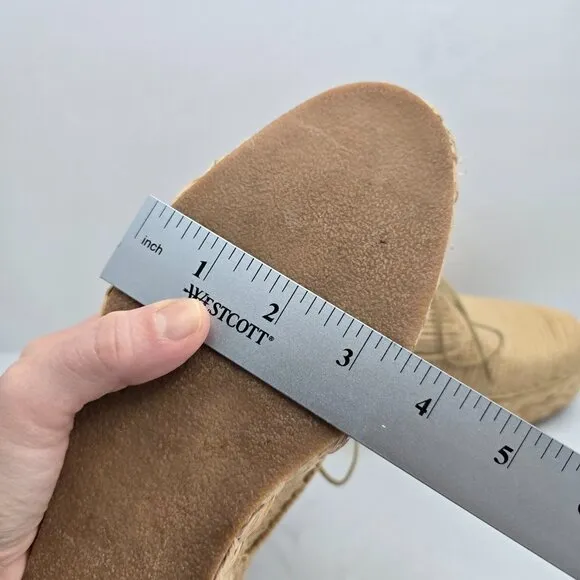 Robert Clergerie | tan raffia boho espadrilles platform oxford shoes | WMS 9