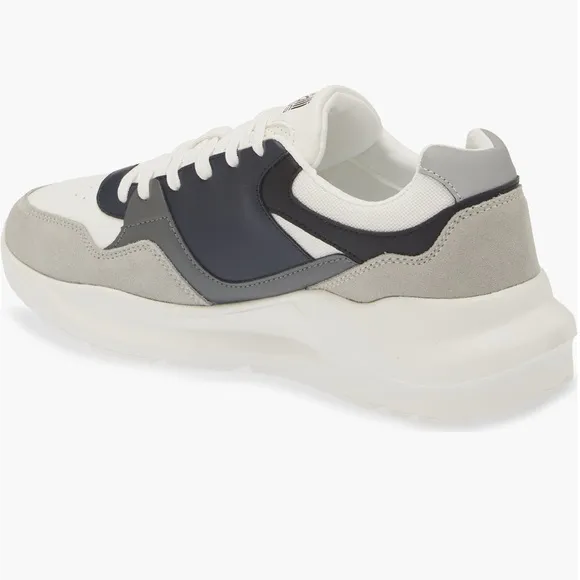 Roberto Cavalli White and Gray Sneakers Chunky Sole