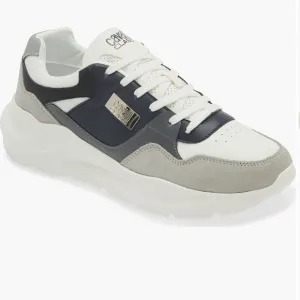 Roberto Cavalli White and Gray Sneakers Chunky Sole