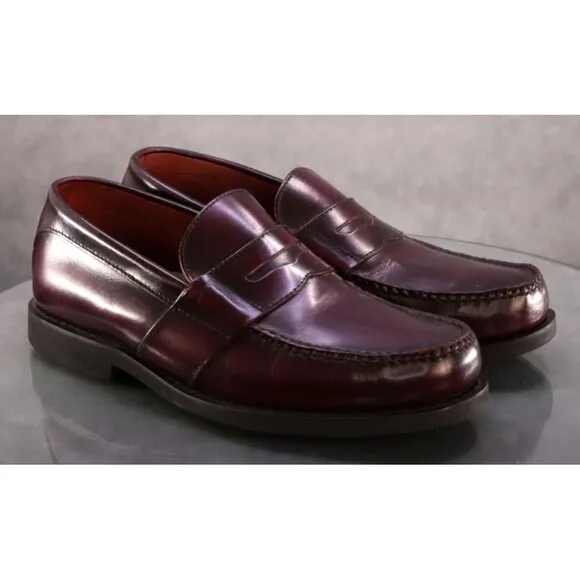 Rockport DMX Men's Penny Loafers Dress Shoes Size 11 (W) Wide Leather Cognac
