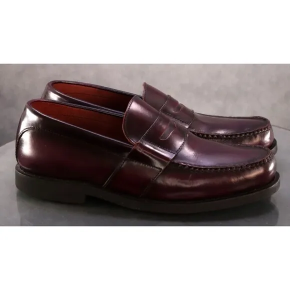 Rockport DMX Men's Penny Loafers Dress Shoes Size 11 (W) Wide Leather Cognac