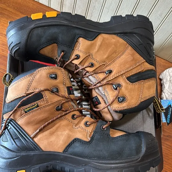 Rockrooster NEW Woodland Insulated Work Boots, Waterproof, Safety Toe, S…