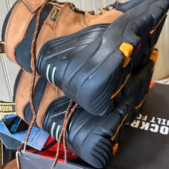 Rockrooster NEW Woodland Insulated Work Boots, Waterproof, Safety Toe, S…