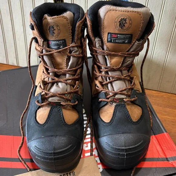 Rockrooster NEW Woodland Insulated Work Boots, Waterproof, Safety Toe, S…