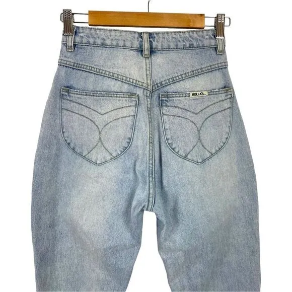 ROLLA’S  Elle Super High-Rise Relaxed Jeans in G’Day Mate Wash Size 24
