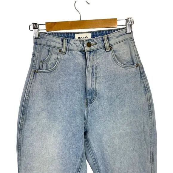 ROLLA’S  Elle Super High-Rise Relaxed Jeans in G’Day Mate Wash Size 24