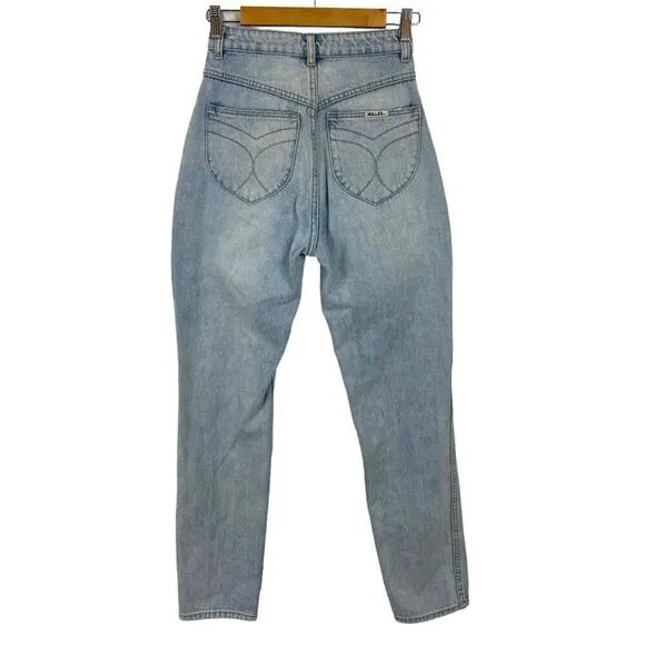 ROLLA’S  Elle Super High-Rise Relaxed Jeans in G’Day Mate Wash Size 24