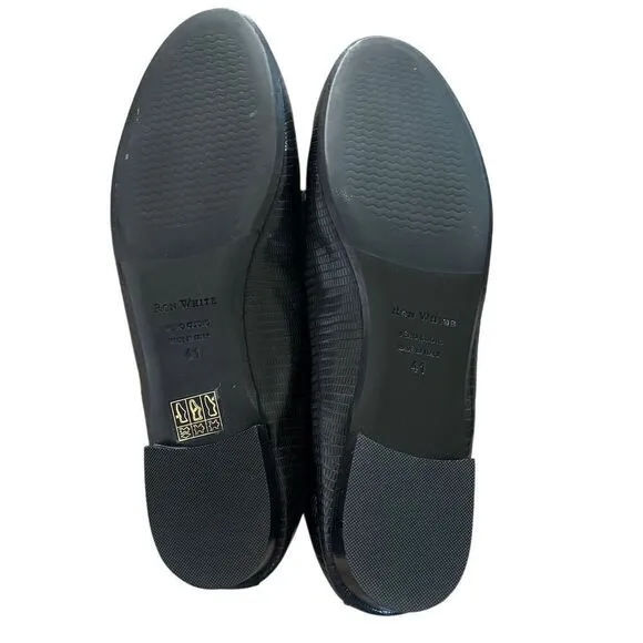 Ron White Black Penny Loafers Size 41/ 9.5 Dress Shoes