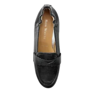Ron White Black Penny Loafers Size 41/ 9.5 Dress Shoes