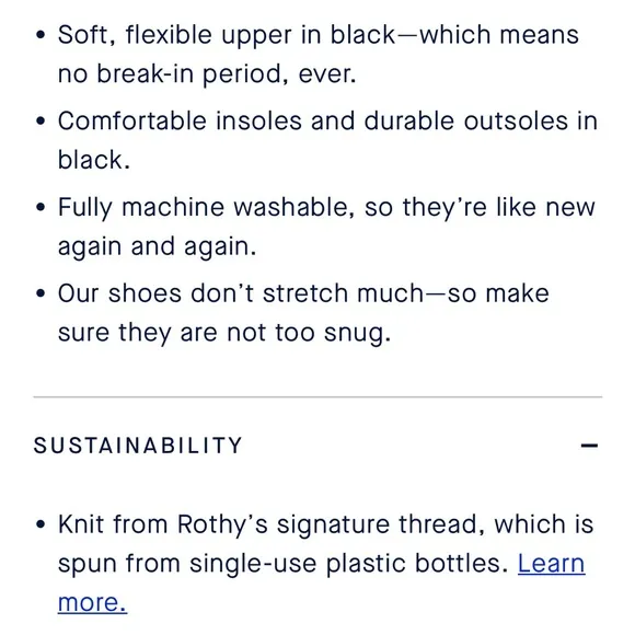 Rothy’s Black Flats