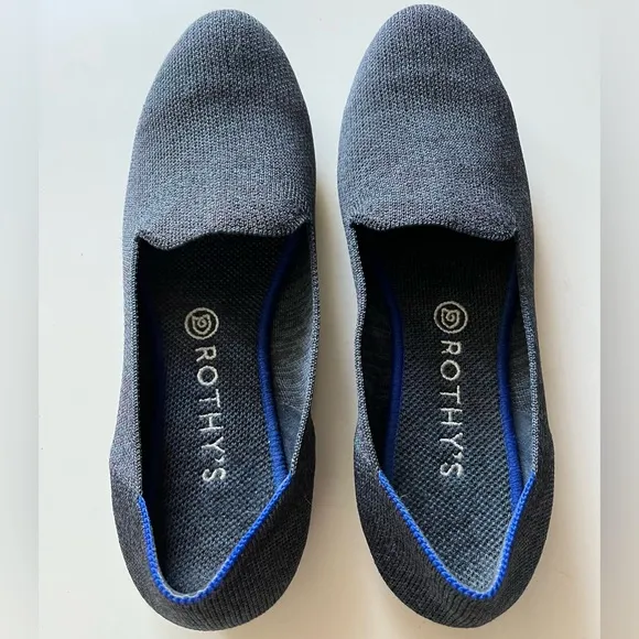 Rothy’s Blue/Grey Loafers Size 10