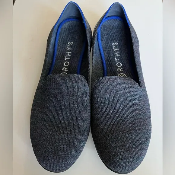 Rothy’s Blue/Grey Loafers Size 10