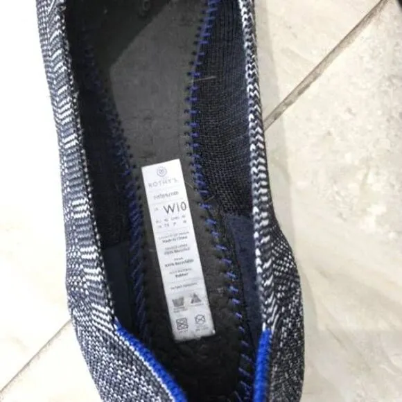 Rothy’s Heather Granite Pointed Toe Flats Size 10