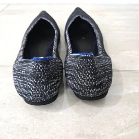 Rothy’s Heather Granite Pointed Toe Flats Size 10