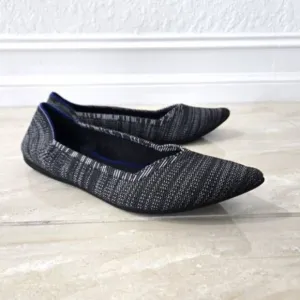 Rothy’s Heather Granite Pointed Toe Flats Size 10