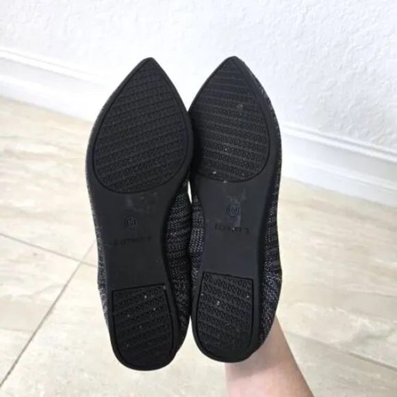 Rothy’s Heather Granite Pointed Toe Flats Size 10