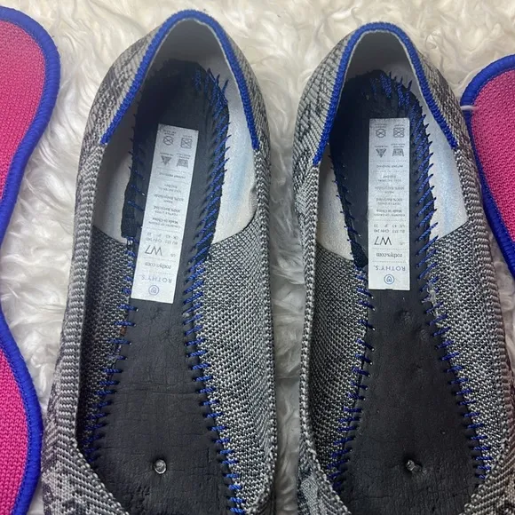 Rothy’s Limited Edition Stone Snake pointy flats size 7