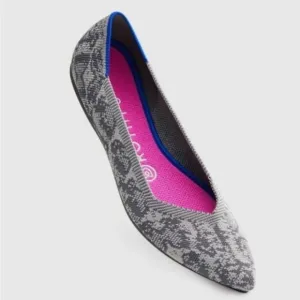 Rothy’s Limited Edition Stone Snake pointy flats size 7