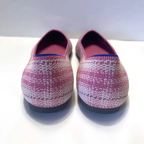 ROTHY'S NWOT Rare Breast Cancer Awareness Pointed Flats in Pink Size 11.5