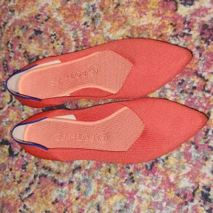 Rothy's  Orange Retired Slip on textile Knit Pointed toe Flats size W9