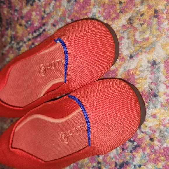 Rothy's  Orange Retired Slip on textile Knit Pointed toe Flats size W9