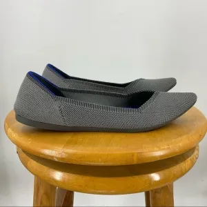 Rothy‘s pointy toed gray ballet flats 9
