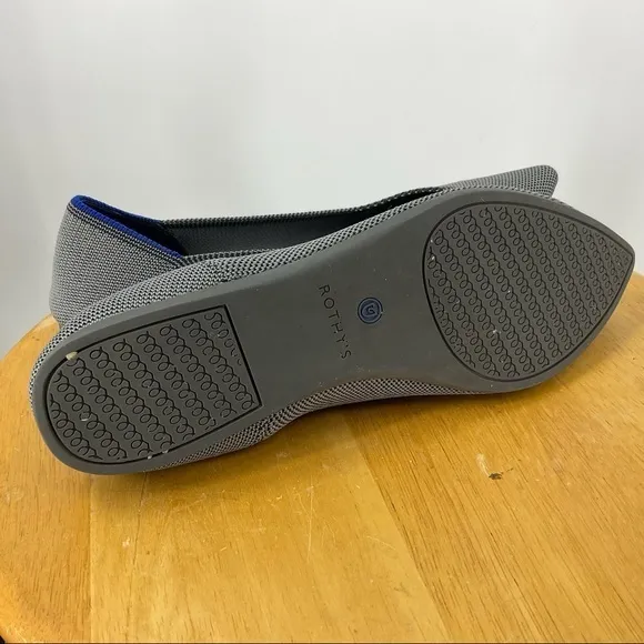 Rothy‘s pointy toed gray ballet flats 9