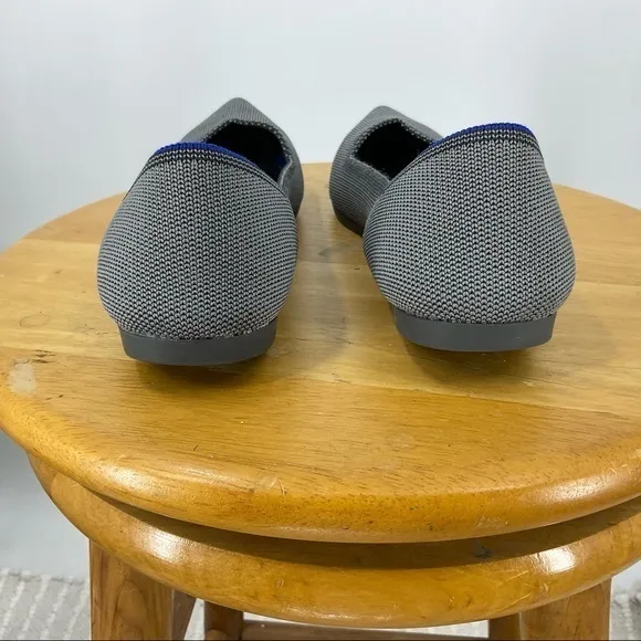 Rothy‘s pointy toed gray ballet flats 9