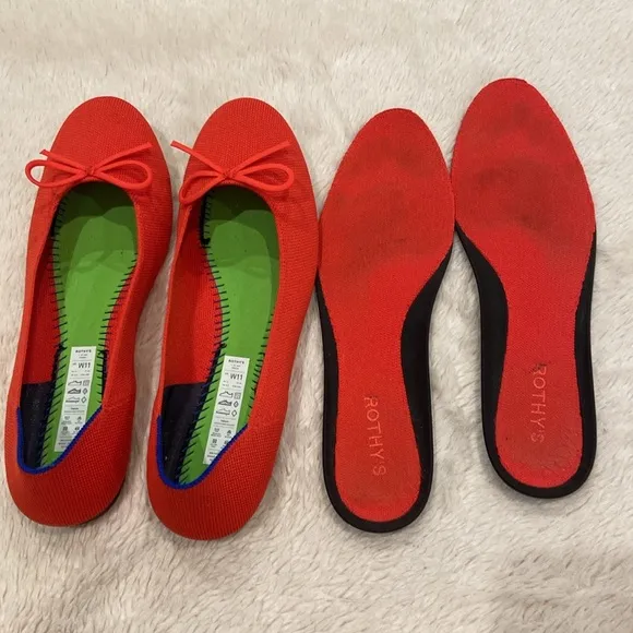 Rothy’s Red Ballet Flats - Size 11