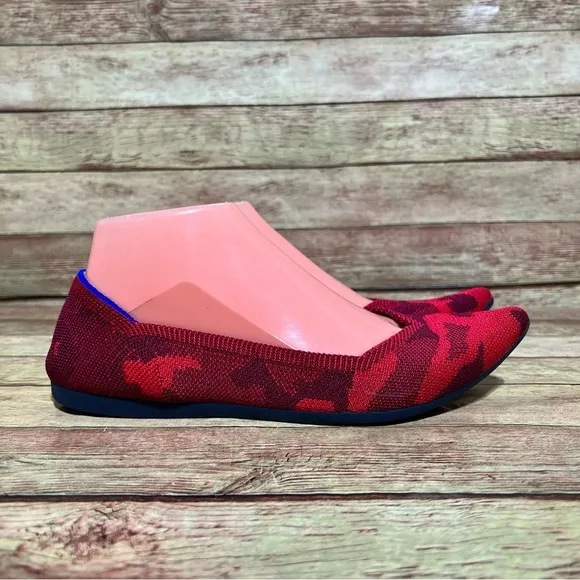 Rothy’s Red Camo Pointed Flats