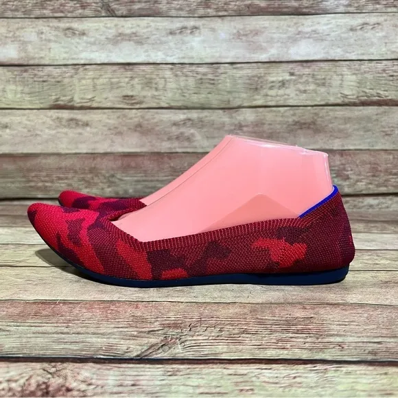 Rothy’s Red Camo Pointed Flats