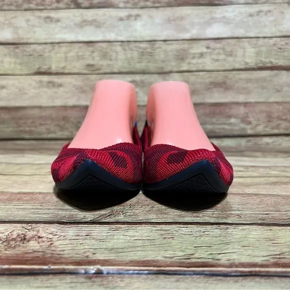 Rothy’s Red Camo Pointed Flats