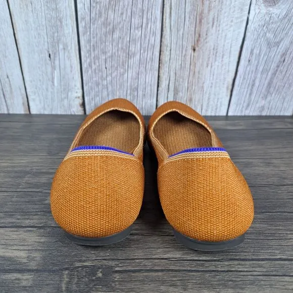 Rothy's The Flat Amber Textile Women's Sz 7 Slip On Ballet Flats (GUC)