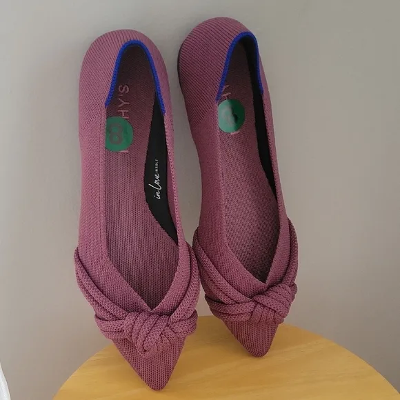 ROTHY'S THE KNOT POINT BALLET FLATS SIZE 8 NEW