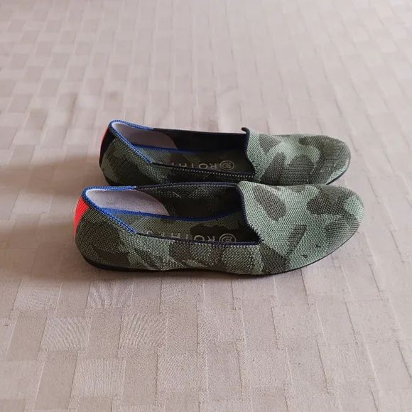 Rothy’s The Loafers in Classic Olive Green Camo