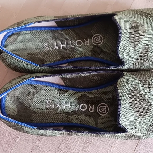 Rothy’s The Loafers in Classic Olive Green Camo