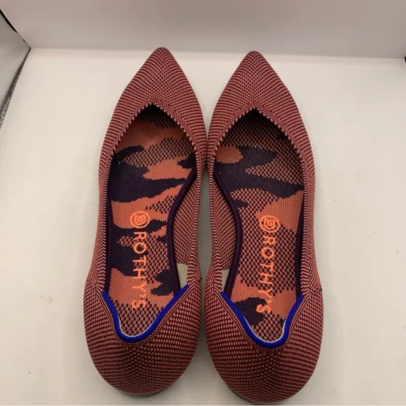 Rothy’s The Point Ballet Flats Rose pink size 11