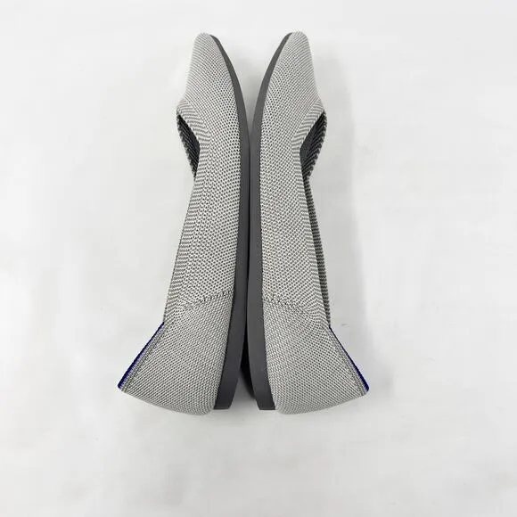 [Rothy’s] The Point Birdseye Gray Slip On Washable Ballet Flats Pointed Toe 6.5