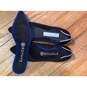 Rothy's The Point Black flat w/ White Halo size 8.5