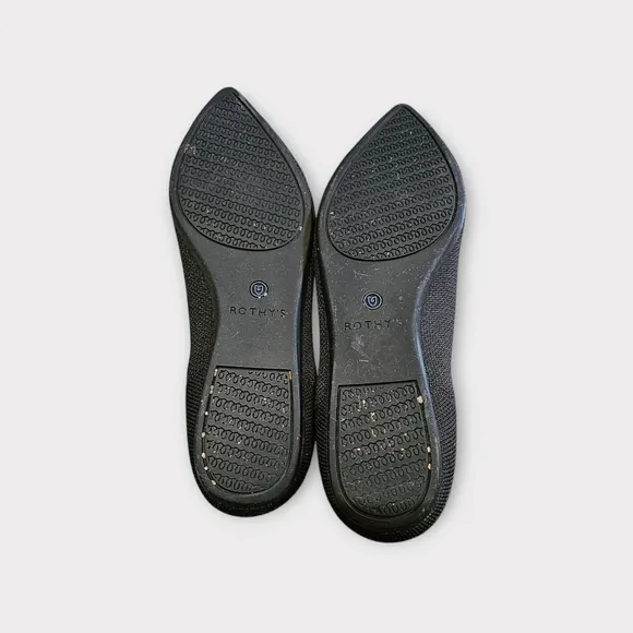 Rothy's The Point Black Pointed Toe Ballet Flats