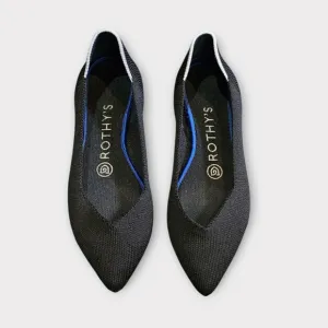 Rothy's The Point Black Pointed Toe Ballet Flats