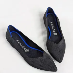Rothy's The Point Black Pointed Toe Flats