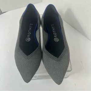 Rothy’s The Point Cloud Gray Birdseye Ballet Flats 8.5W