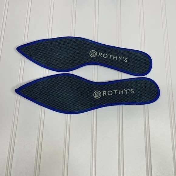 Rothys The Point Emerald Blue Snake Flats