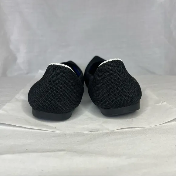 Rothy’s The Point Flats Pointed Toes Ballet Flats Black Solid Women Size 7