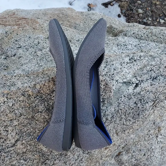 Rothy's The Point Gray Birdseye Ballet Slip-On Flats Size 6