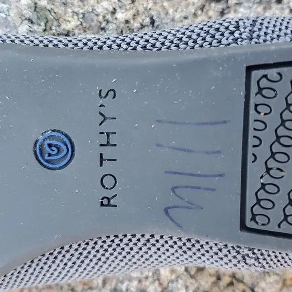 Rothy's The Point Gray Birdseye Ballet Slip-On Flats Size 6