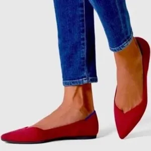 Rothy's The Point II Pointed Toe Flats in Lollipop Size 8