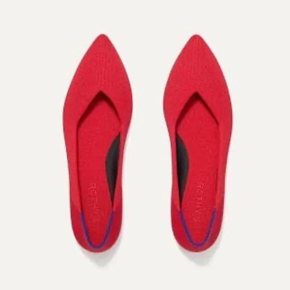 Rothy's The Point II Pointed Toe Flats in Lollipop Size 8