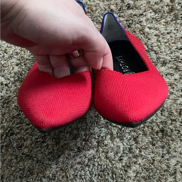 {Rothy’s} The Point Red Flats